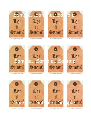 T36 - "Let It Snow" Tags
